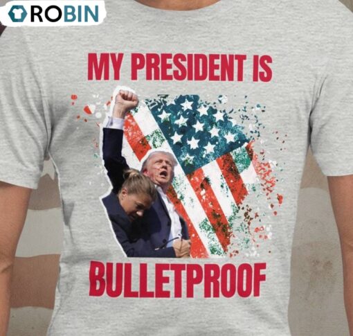 New Rare Trump Bulletproof Shirt, Maga Trump Crewneck Long Sleeve