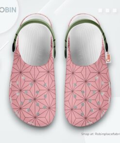 Nezuko Crocs Shoes Custom Cosplay Style, Kimetsu no Yaiba Team Gifts