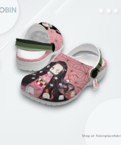 Nezuko Crocs Shoes Custom, Demon Slayer Anime Team Gifts