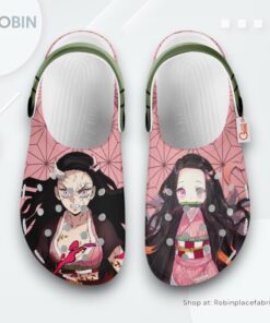 Nezuko Crocs Shoes Custom, Demon Slayer Anime Team Gifts