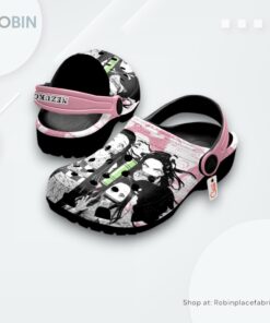Nezuko Crocs Shoes Manga Style Personalized, Nezuko Merch