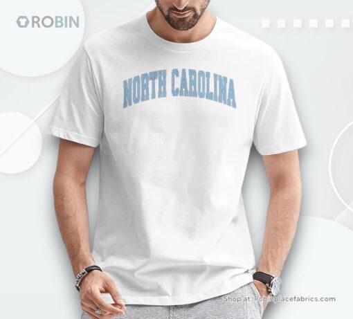 North Carolina Nc Vintage Athletic Sports Blue Style Unisex Shirt