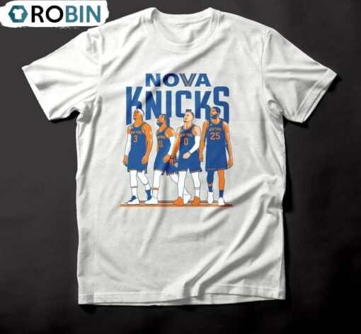 Nova Knicks Shirt, New Rare Short Sleeve Crewneck Matching Family