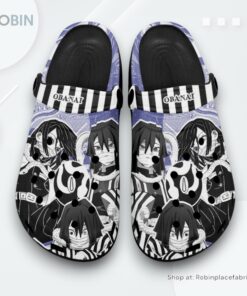 Obanai Iguro Crocs Shoes Manga Style Personalized