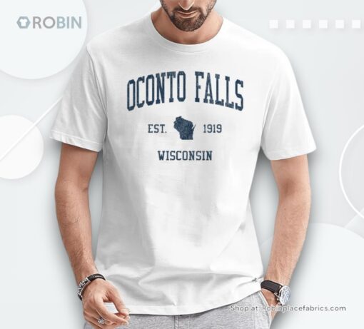 Oconto Falls Wi Vintage Athletic Sports Jsn1 Unisex Shirt