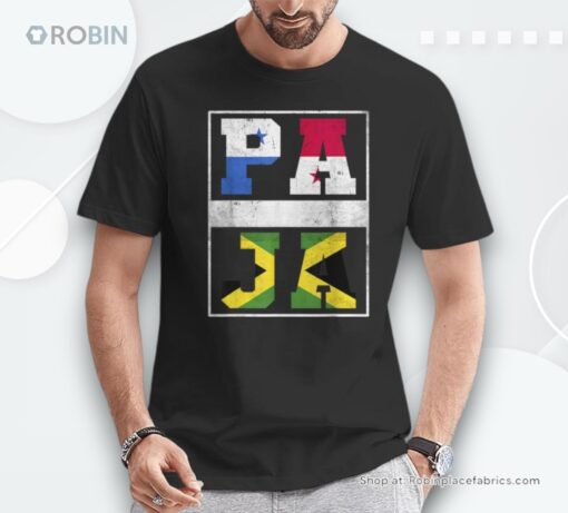 Panama And Jamaica Mix Panamanian Jamaican Roots Unisex Shirt