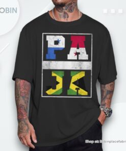 Panama And Jamaica Mix Panamanian Jamaican Roots Unisex Shirt