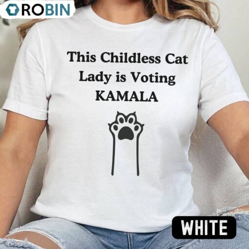 Paw Childless Cat Lady Shirt, Cat Lovers Short Sleeve Hoodie