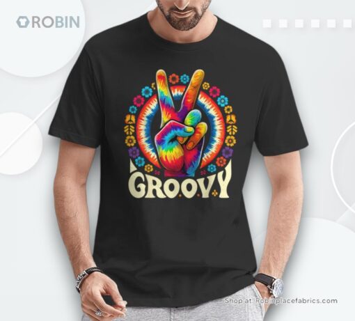 Peace Sign Love Groovy Hippie Party Unisex Shirt
