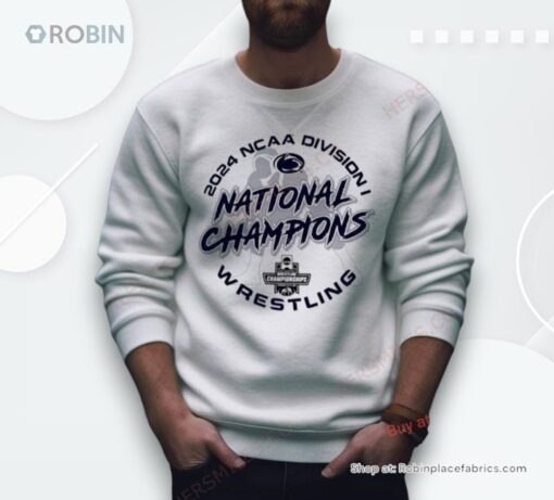Penn State Nittany Lions Champion 2024 Ncaa Wrestling National Champions Locker Room Shirt
