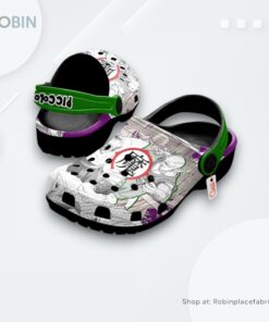 Piccolo Crocs Shoes Manga Style Personalized, Dragon Ball Anime Gifts