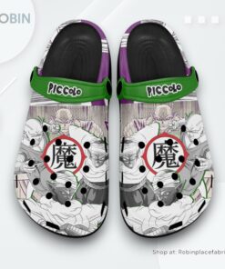 Piccolo Crocs Shoes Manga Style Personalized, Dragon Ball Anime Gifts