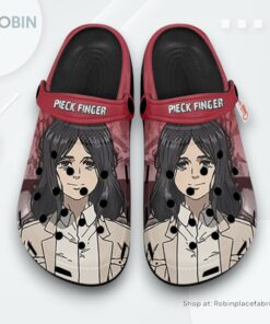 Pieck Finger Crocs Shoes, Anime Gifts Pieck Finger Crocs Shoes, Anime Gifts
