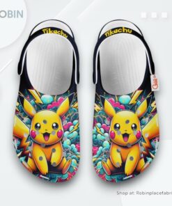 Pikachu Crocs Shoes Custom Art Style, Pikachu Gear