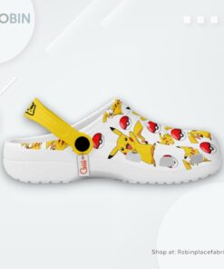 Pikachu Crocs Shoes Pattern Style, Pikachu Footwear