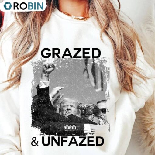 President Shooting Unisex T Shirt, Glazed And Unfazed Shirt Short Sleeve