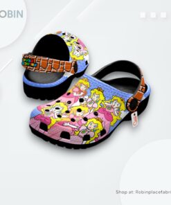 Princess Peach Clogs Custom For Mario Fans