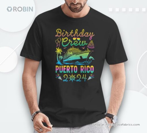Puerto Rico 2024 Vacation Birthday Crew Trip Matching Group Unisex Shirt