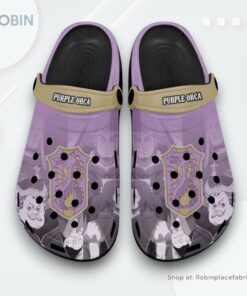Purple Orca Crocs Shoes, Anime Gifts Purple Orca Crocs Shoes, Anime Gifts