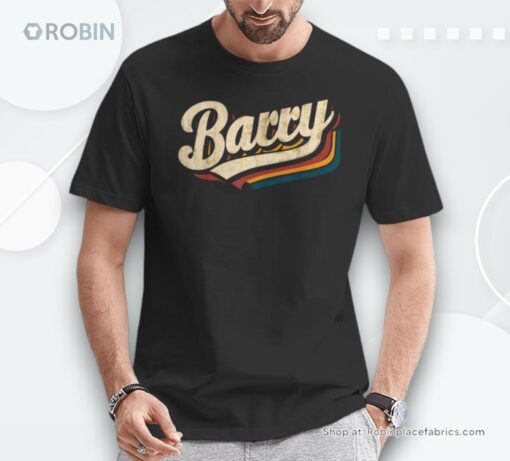Retro Barry Name Vintage Unisex Shirt