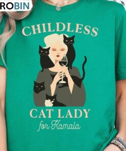 Retro Childless Cat Lady Shirt, For Kamala Crewneck Sweatshirt Retro Childless Cat Lady Shirt, For Kamala Crewneck Sweatshirt
