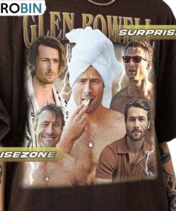 Retro Glen Powell Shirt, Softstyle Sweatshirt Unisex Hoodie Retro Glen Powell Shirt, Softstyle Sweatshirt Unisex Hoodie