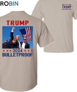 Retro Trump Bulletproof Shirt, Trump Assassination Crewneck Long Sleeve