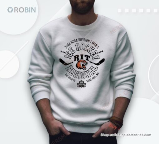Rit Tigers 2024 Ncaa Division I Men’s Ice Hockey Regional Champion Shirt