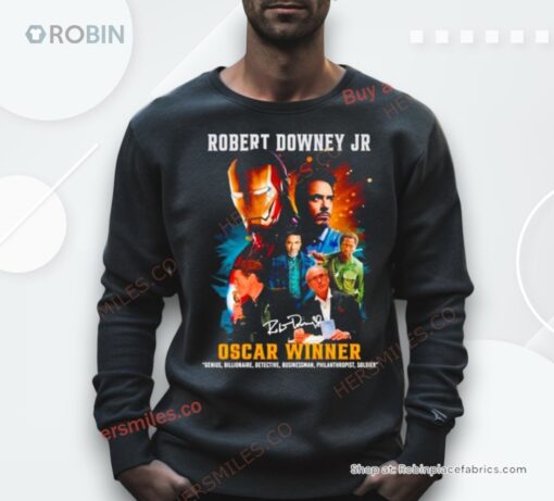 Robert Downey Jr Oscar Winner Signature Shirt
