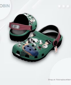 Rock Lee Crocs Shoes Pattern Style, Naruto Anime Shoes