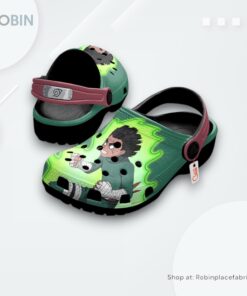 Rock Lee Eight Gates Crocs Shoes, Naruto Anime Merch Rock Lee Eight Gates Crocs Shoes, Naruto Anime Merch