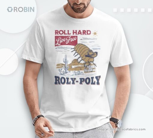 Roly Poly Western Rodeo Cowboy Dung Beetle Retro Unisex Shirt