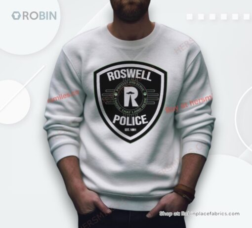 Roswell Police Est 1891 Protect And Serve Those That Land Here Shirt