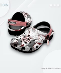 Sakura Haruno Crocs Shoes Manga Style Personalized, Naruto Anime Gear Sakura Haruno Crocs Shoes Manga Style Personalized, Naruto Anime Gear