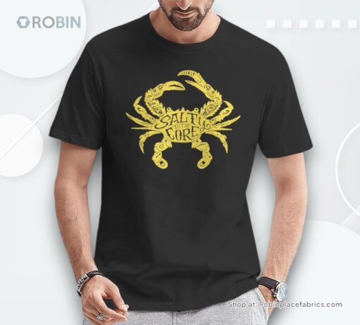 Salty To Core Crab Unisex Shirt