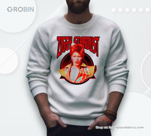Sam Lake Wearing Ziggy Stardust Shirt