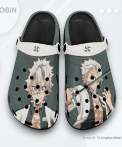 Sanemi Shinazugawa Crocs Shoes Custom