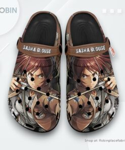 Sasha Blouse Crocs Shoes, Anime Gifts, AOT Anime Team Gifts