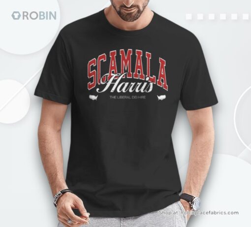 Scamala Harris Liberal Dei Hire Anti Kamala Unisex Shirt