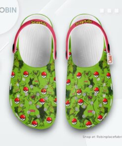 Sceptile Crocs Shoes Pattern Style
