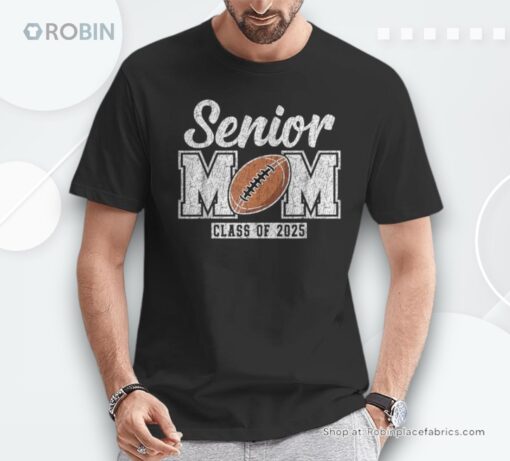Senior Football Mom Class Of 2025 Senior Mama 2025 Unisex Shirt