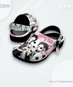 Shinobu Kocho Crocs Shoes Manga Style Personalized, Kimetsu no Yaiba Gifts for Fans