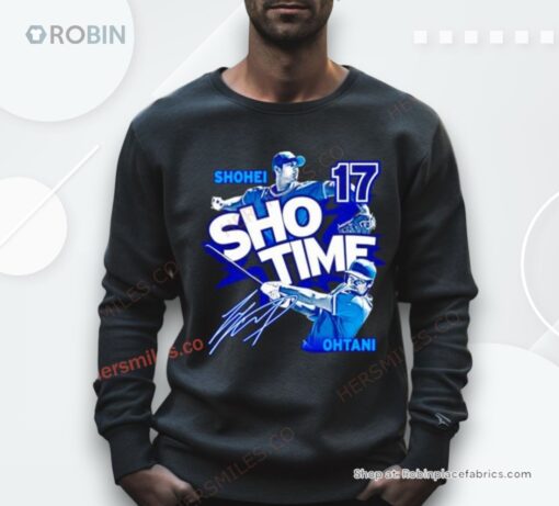 Sho Time 17 Shohei Ohtani Los Angeles Dodgers Baseball Shirt