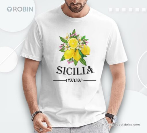 Sicily Italy Fresh Italian Lemons For Sicilians Unisex Shirt