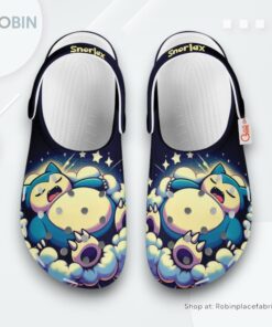 Snorlax Clogs Custom Art Style, Pokemon Gifts