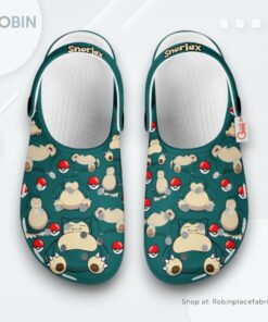 Snorlax Clogs Pattern Style, Pokemon Shoes