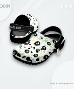 Spirited Away Soot Sprites Clogs Pattern Style