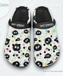 Spirited Away Soot Sprites Clogs Pattern Style