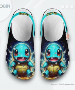 Squirtle Crocs Shoes Custom Art Style, Squirtle Footwear