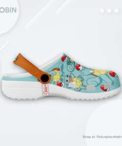 Squirtle Crocs Shoes Pattern Style, Squirtle Gifts for Fans